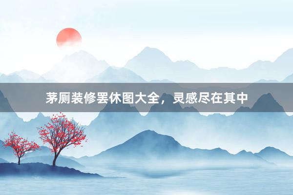 茅厕装修罢休图大全，灵感尽在其中